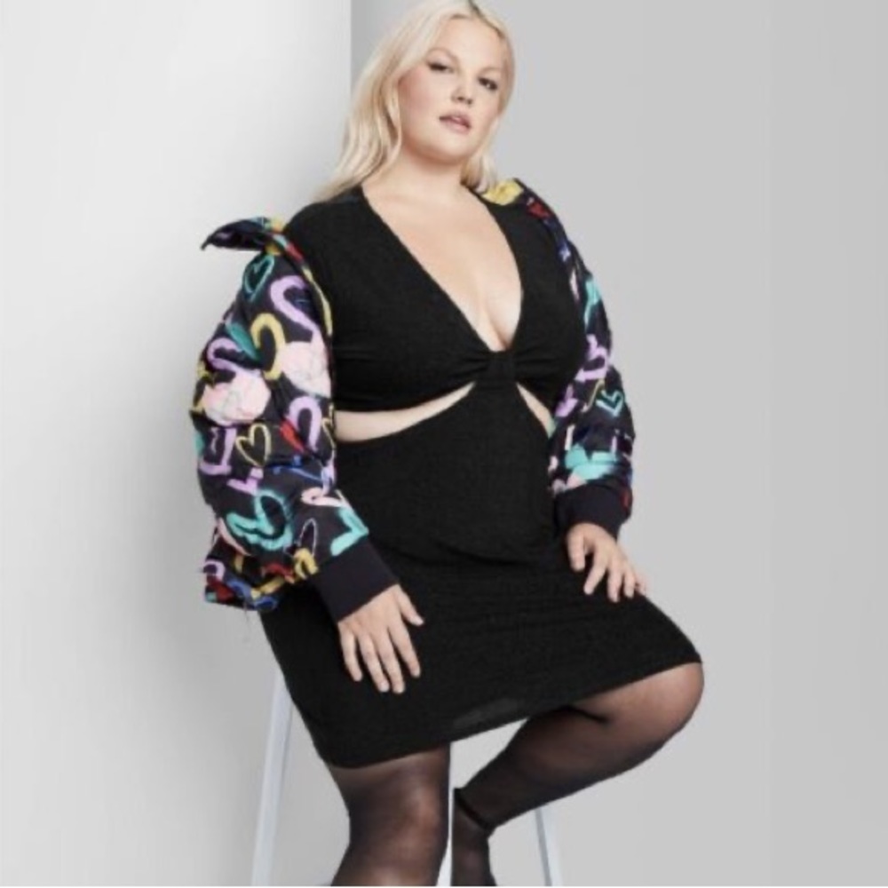 Wild Fable Cutout Shimmer Dress